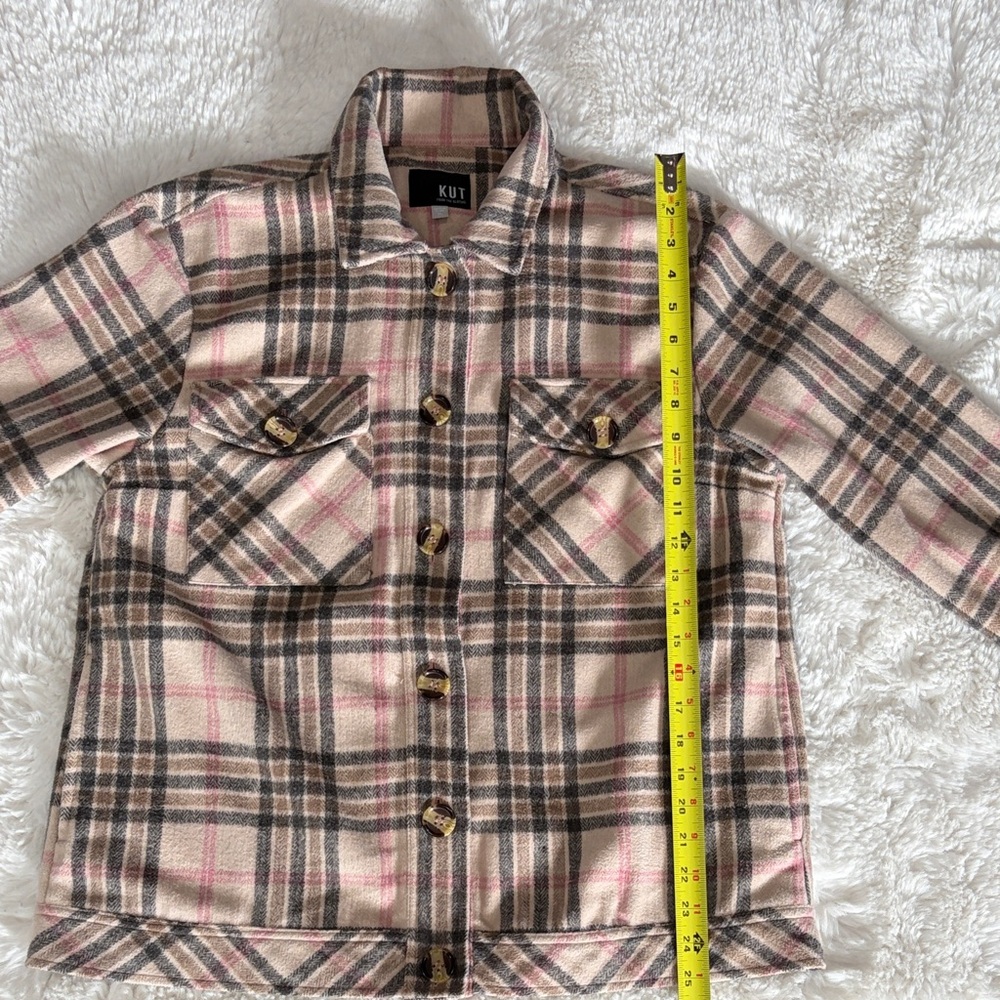 KUT From theKloth ,size XL,Plaid Button-Up Jacket - Picture 13 of 17